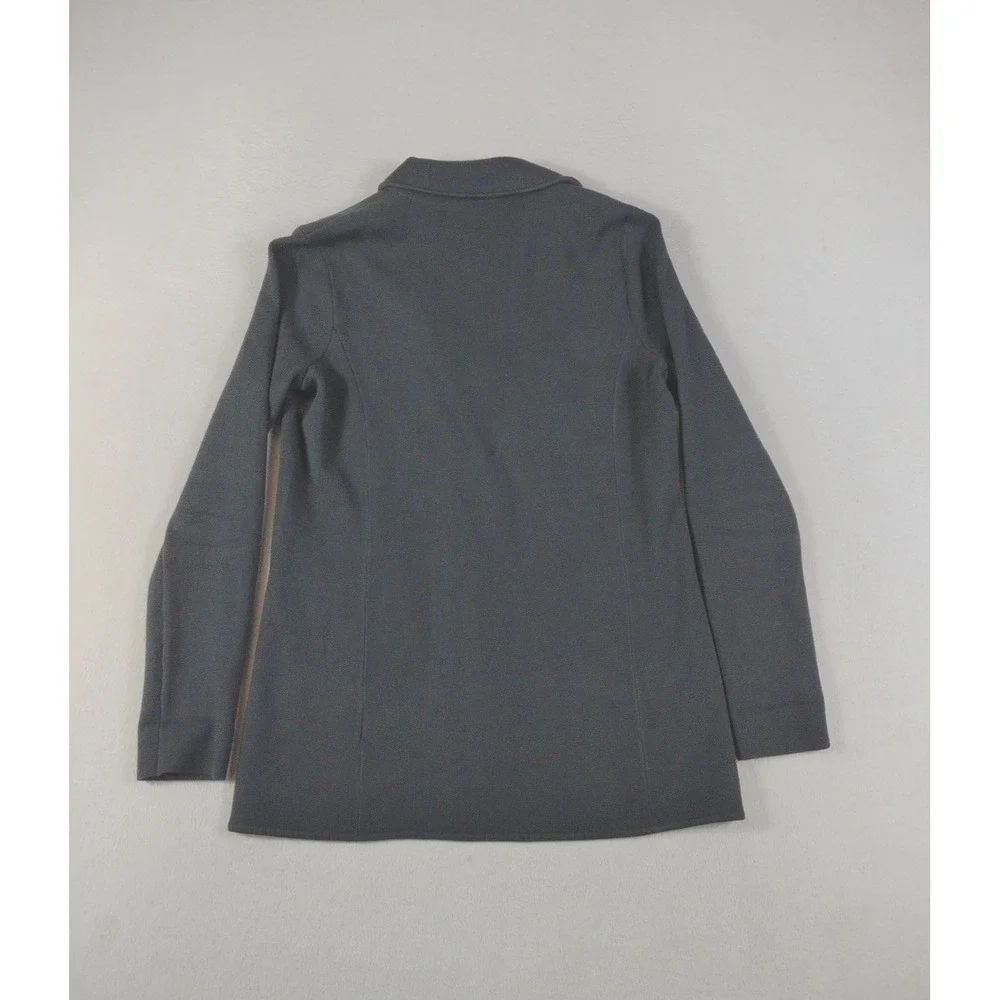 Lauren Ralph Lauren Blazer Womens‎ Large Black Knit Cotton Nylon Jacket Stretch